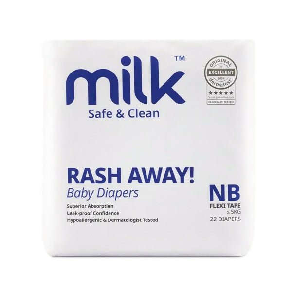 ខោរទឹកនោម Milk NB22 Baby Diapers 0 - 5kg - ខោទឹកនោម (Diapers)