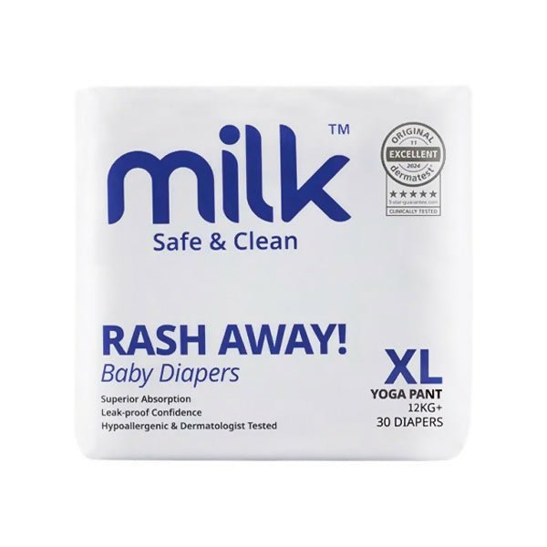 ខោរទឹកនោមស្លៀក Milk XL30 Baby Diapers 12kg+ - ខោទឹកនោម (Diapers)