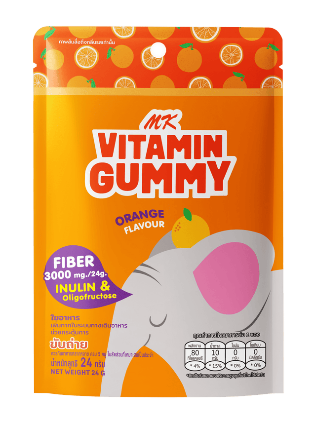 MK VITAMIN GUMMY - Orange Flavour 24g - Vitamin Gummy