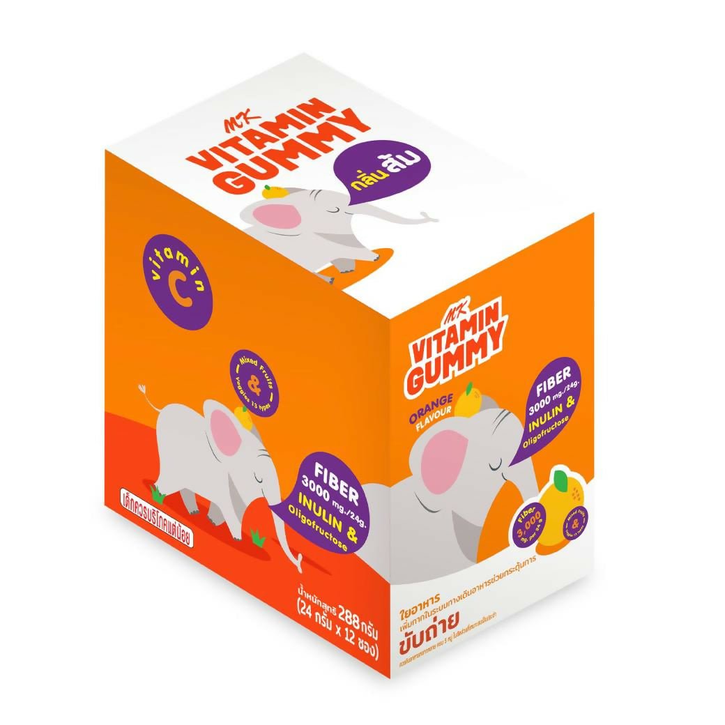 MK VITAMIN GUMMY - Orange Flavour 24g - Vitamin Gummy
