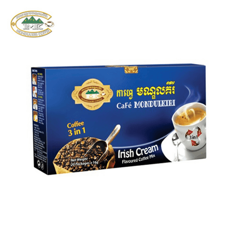 កាហ្វេមណ្ឌលគិរី Mondulkiri Coffee 3in1 Irish Cream Flavored Coffee Mix 16g x 20 pcs - Others