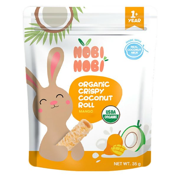 នំក្មេង NOBI រសជាតិដូងនិងស្វាយ ចាប់ពីក្មេង12ខែឡើង - នំកូនក្មេង (Baby Cakes)