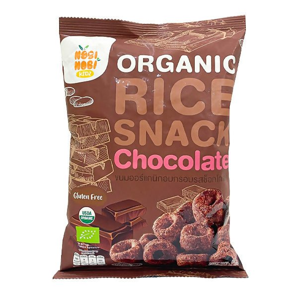 នំក្មេង Nobi Nobi Organic Rice Snack Chocolate 40g - នំកូនក្មេង (Baby Cakes)