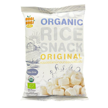 នំក្មេង Nobi Nobi Organic Rice Snack Original 40g - នំកូនក្មេង (Baby Cakes)