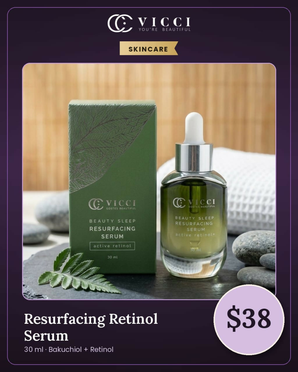 Resurfacing Serum Cream Vicci / សេរ៉ូមលាបមុខ Vicci