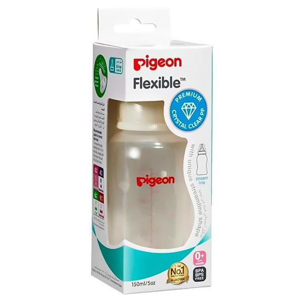 ដប Pigeon 5oz Flexible Feeding Bottle - ដបដោះគោ ដបទឹក & ក្បាលប្តូរ (Milk Bottle Water Bottle & Changing Pads)