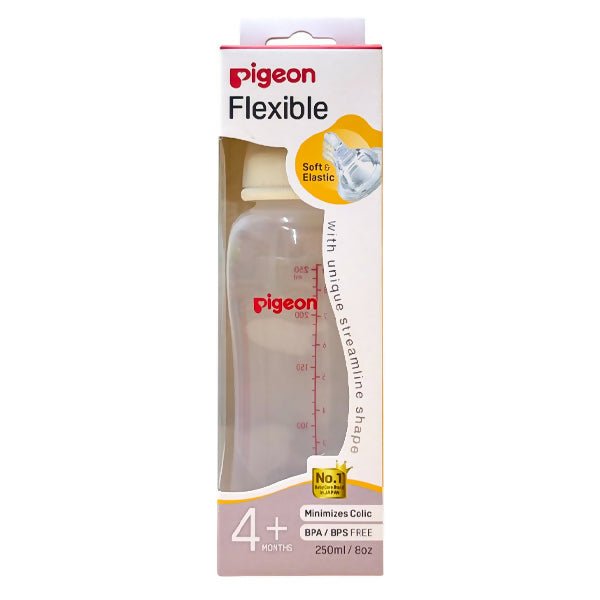 ដប Pigeon 8oz Flexible Feeding Bottle - ដបដោះគោ ដបទឹក & ក្បាលប្តូរ (Milk Bottle Water Bottle & Changing Pads)