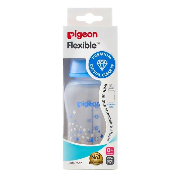 ដប Pigeon Streamline 150ml/5oz Blue Feeding Bottle - ដបដោះគោ ដបទឹក & ក្បាលប្តូរ (Milk Bottle Water Bottle & Changing Pads)