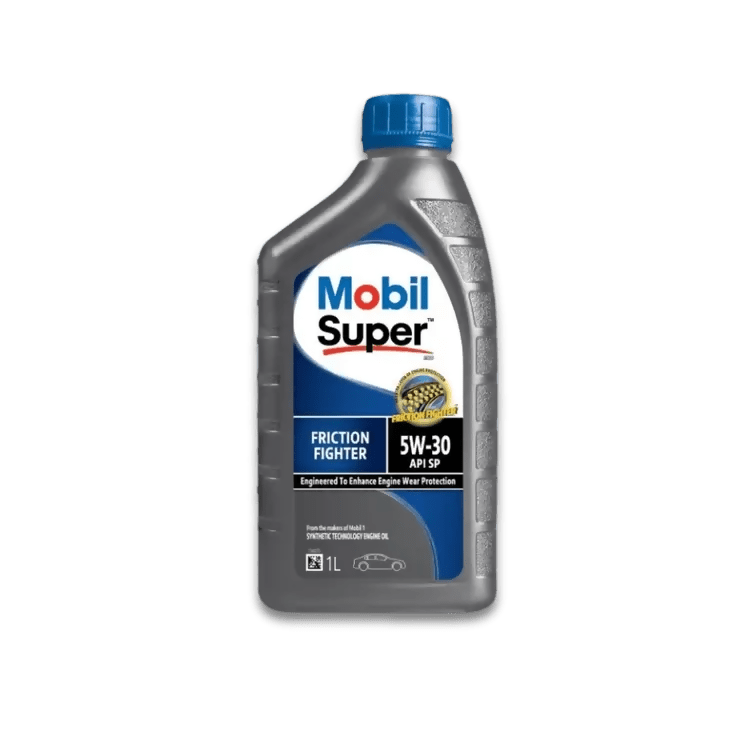 តម្លៃប្រេង - Price Tag: Mobil Super 5W - 30 (1L) - Car Motor Oil