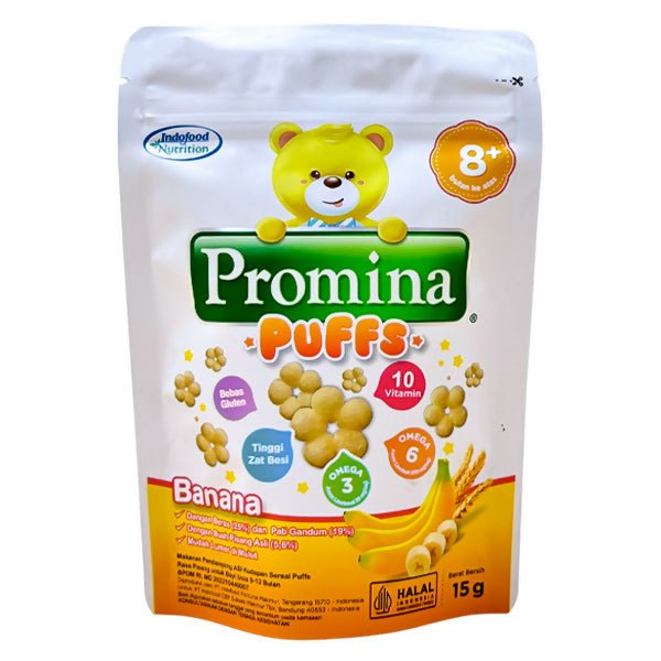 នំក្មេង Promina Puffs Pisang Banana 15g - នំកូនក្មេង (Baby Cakes)