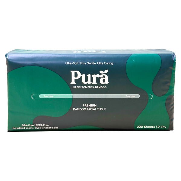 ក្រដាស់ស្ងួត Pura Bamboo Facial Tissue - Bamboo - កន្សែងសើម ក្រដាសស្ងួត និងសំឡីត្បាលត្រចៀក (Wet Wipes, Dry Paper & Earwax)