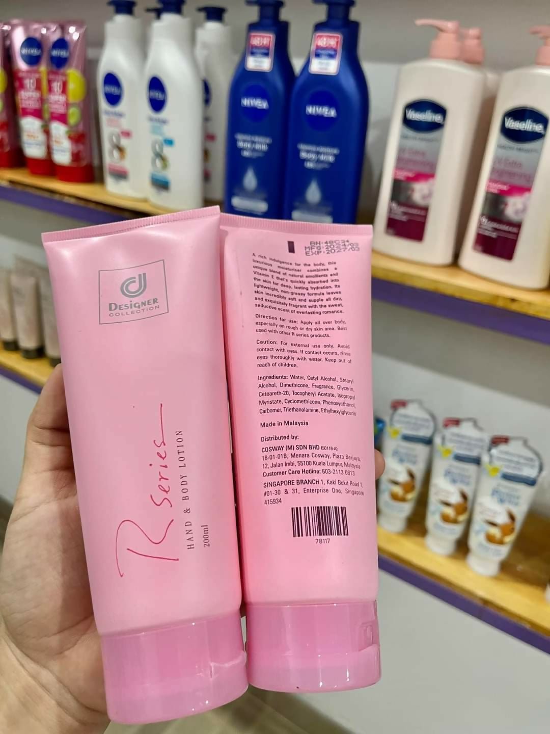 R Series Hand & Body Lotion - Cosmetic Product