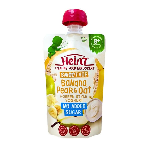 អាហារក្មេង Rafferty's Smoothie Banana Pear & Oat 8m+ 120g - ទឹកផ្លែឈើ & អាហារក្មេង (Fruit juice & baby food)
