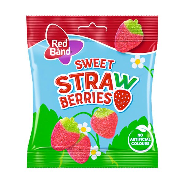 ស្ករស្វិត Red band Sweet Strawberries 100g - ស្ករគ្រាប់ & នំ (Candy & Cake)