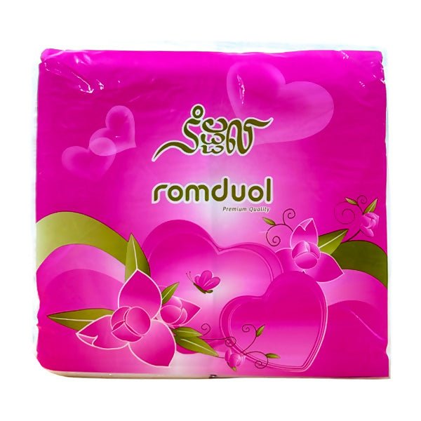 ក្រដាស់ស្ងួត Romduol Refill Pink Cut - កន្សែងសើម ក្រដាសស្ងួត និងសំឡីត្បាលត្រចៀក (Wet Wipes, Dry Paper & Earwax)