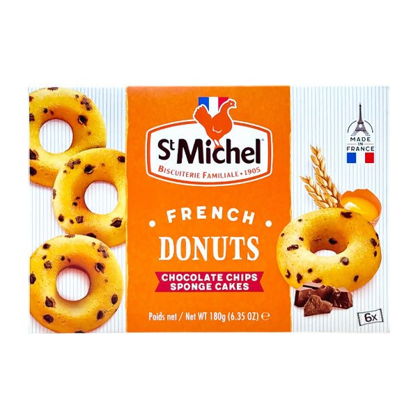 នំដូណាត់ Stmichel Donuts Chocolate Chip Sponge Cakes 180g - ស្ករគ្រាប់ & នំ (Candy & Cake)