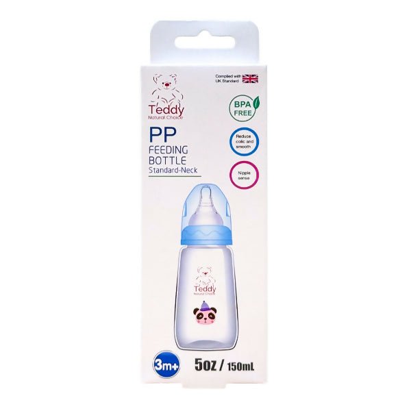 ដប Teddy PP Feeding Bottle Standard Neck 5oz - ដបដោះគោ ដបទឹក & ក្បាលប្តូរ (Milk Bottle Water Bottle & Changing Pads)