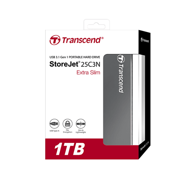 Transcend External StoreJet 25C3N 1TB TS1TSJ25C3N - Computer Accessories