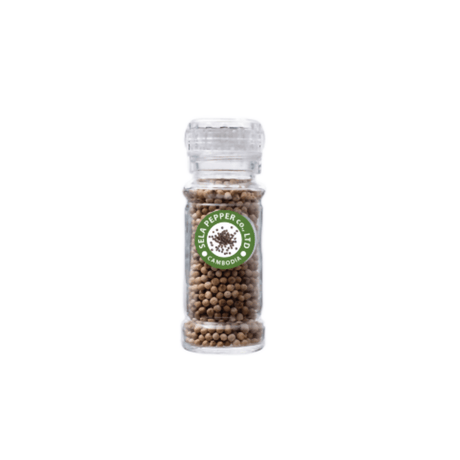 White Peppercorn with Adjustable Grinder (Refill Function) 85g - Healthy Food