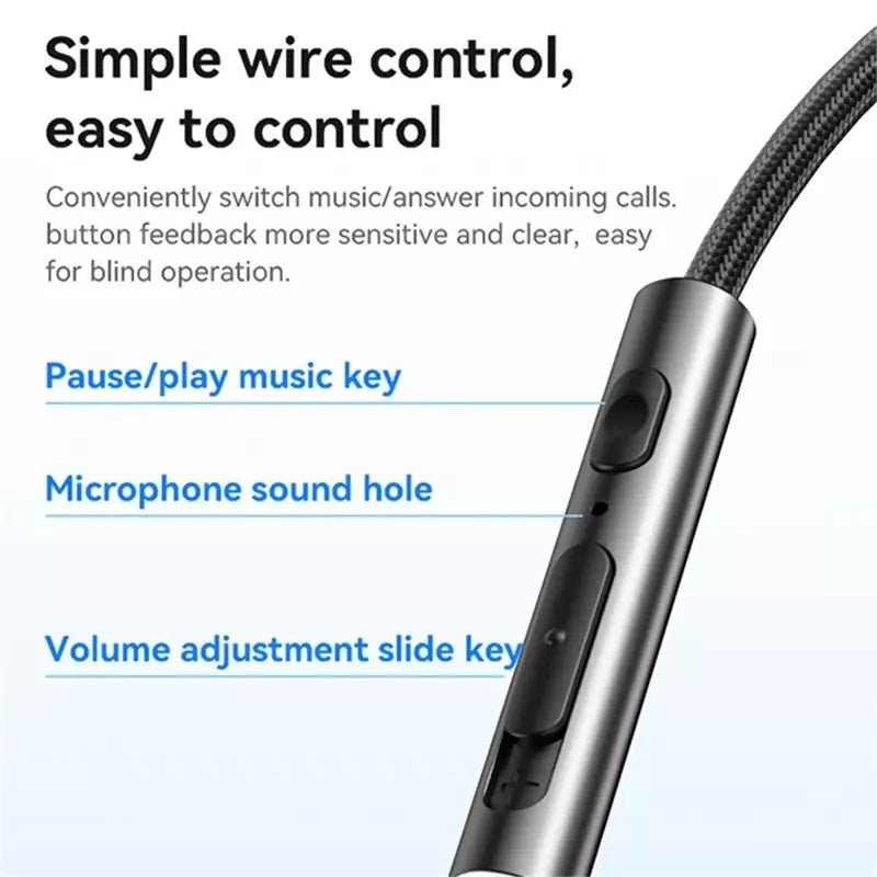 Yesido YH47 3.5mm Wired Earphone Built-in Microphone HiFi Sound Headset - Earphones