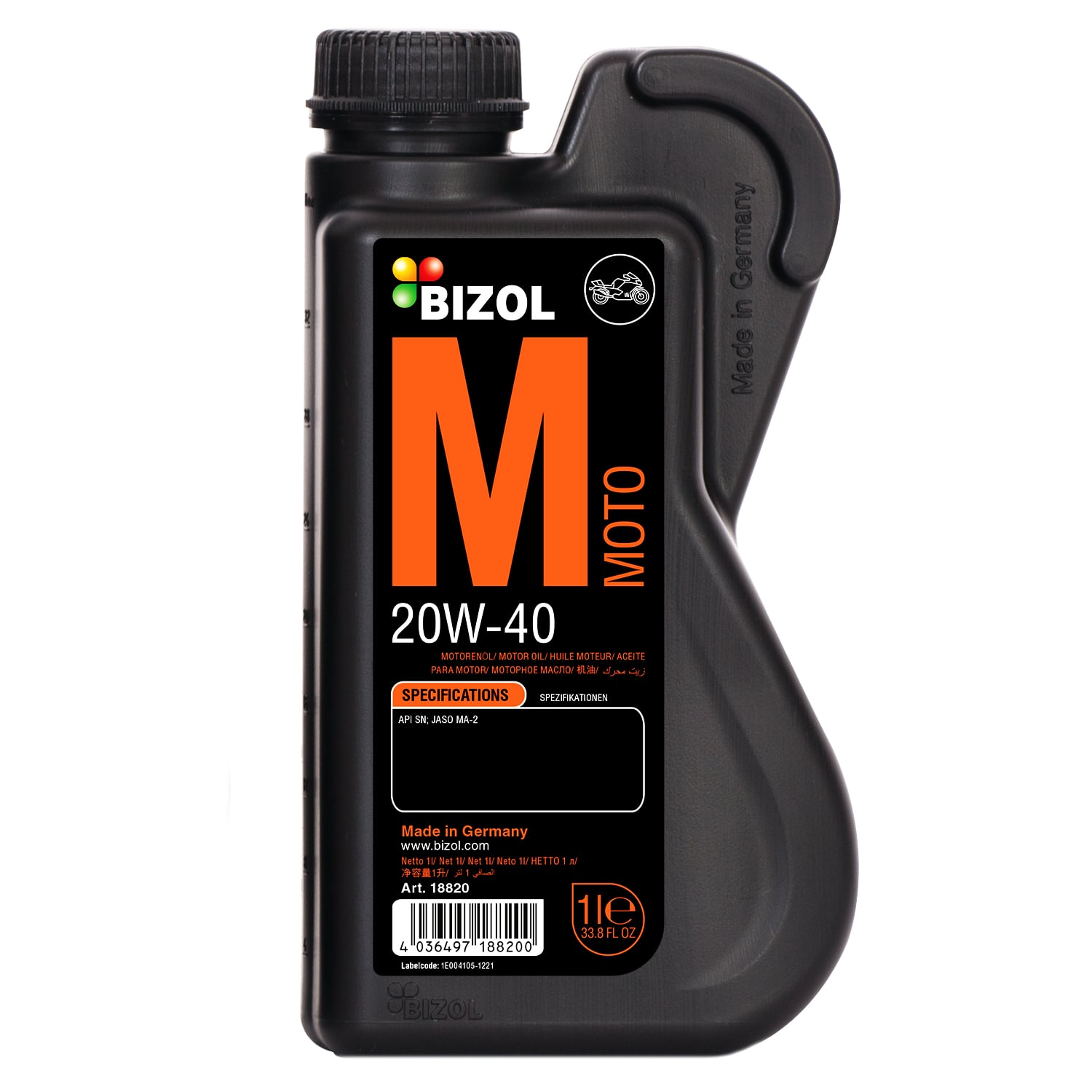 ប្រេងម៉ូតូ BIZOL Moto 20W-40 -