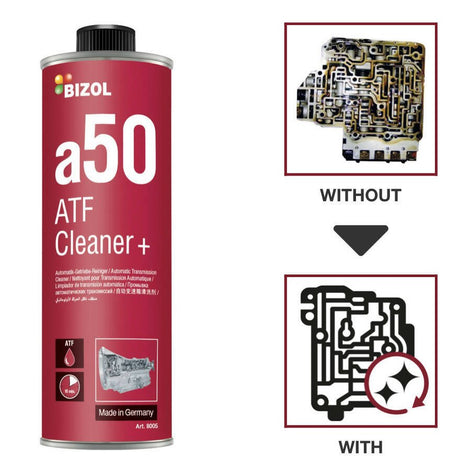 ប្រេងជំនួយ BIZOL ATF Cleaner+ a50 - លាងសម្អាតប្រព័ន្ធប្រអប់លេខ - Additive