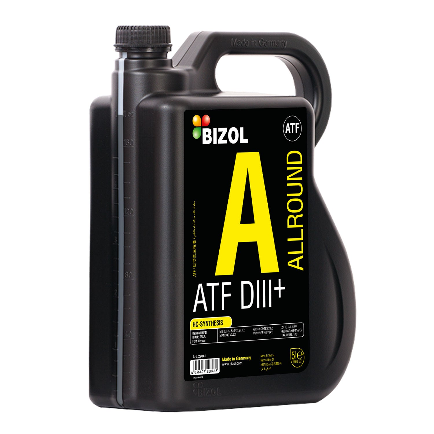 ប្រេងប្រអប់លេខ BIZOL Allround ATF D-III+ -
