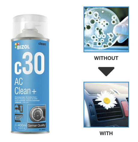ស្ព្រៃយ៏ថែទាំរថយន្ត BIZOL AC Clean+ c30 ស្ព្រៃយ៏លាងម៉ាស៊ីនរថយន្ត និងម៉ាស៊ីនត្រជាក់នៅតាមផ្ទះ - Technical Spray