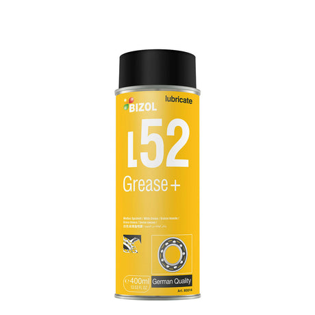 ស្ព្រៃយ៏ថែទាំរថយន្ត BIZOL Grease+ L52 - ស្ព្រៃយ៌ខ្លាញ់គោពណ៌សដែលមានកំហាប់ខ្ពស់ - Technical Spray