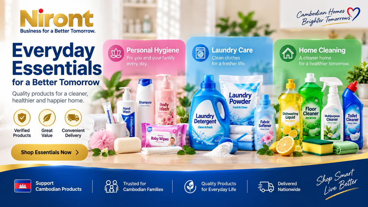 Everyday Essentials on Niront: Personal Hygiene, Laundry Care & Home Cleaning - Niront