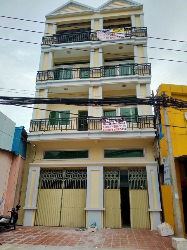 🏠 ផ្ទះ2ល្វែងអាជីវកម្មសម្រាប់ជួលជិតហាងនំបុ័ងបាយ័នលេីផ្លូវ 6 អា - Real Estate - Rental Properties - House