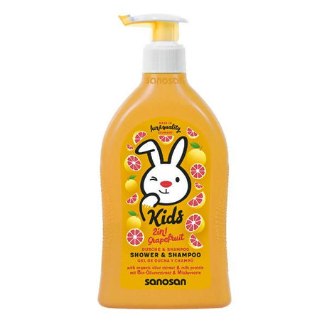 សាប៊ូកក់ដុស2ឆ្នាំឡើង Sanosan Grapefruit 400ml - សាប៊ូកក់ ដុសកូនក្មេង (Baby Shampoo Body Wash)