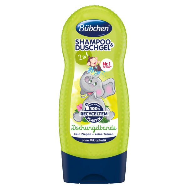 សាប៊ូក្មេង 2y+ Bubchen Shampoo & Duschgel Dschungellande 2in1 230ml - សាប៊ូកក់ ដុសកូនក្មេង (Baby Shampoo Body Wash)