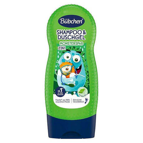 សាប៊ូក្មេង 2y+ Bubchen Shampoo & Duschgel Monsterspab 2in1 230ml - សាប៊ូកក់ ដុសកូនក្មេង (Baby Shampoo Body Wash)