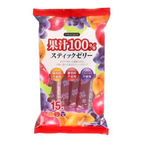 ចាហ៊ួយក្មេង 2y+ Ribon Jelly Sticks 15pcs - នំកូនក្មេង (Baby Cakes)