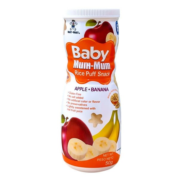 នំកំប៉ុង 6m+ Want Want Baby Mummum Apple Banana 50g - នំកូនក្មេង (Baby Cakes)