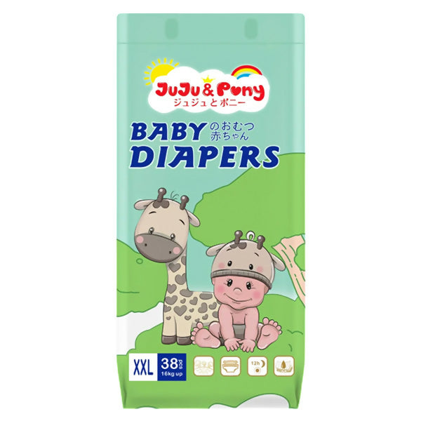 ខោទឹកនោម JUJU & Pony Baby Diapers XXL38pcs 16kg-up