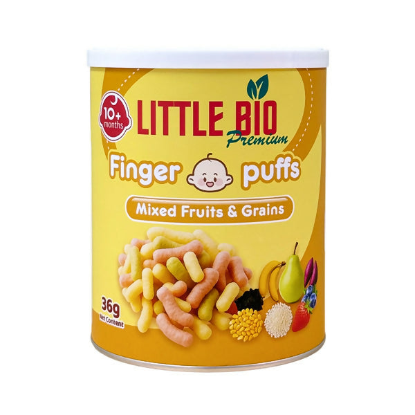 នំក្មេង Little Bio Finger Puffs-Mixed Fruits & Grains 36g