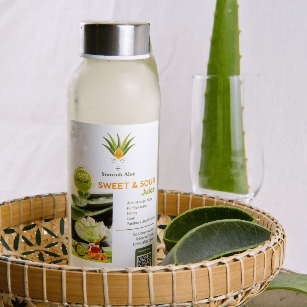 Aloe Vera Juice 300 ml Sweet & Sour - ទឹកប្រទាលកន្ទុយក្រពើ - Healthy Drink