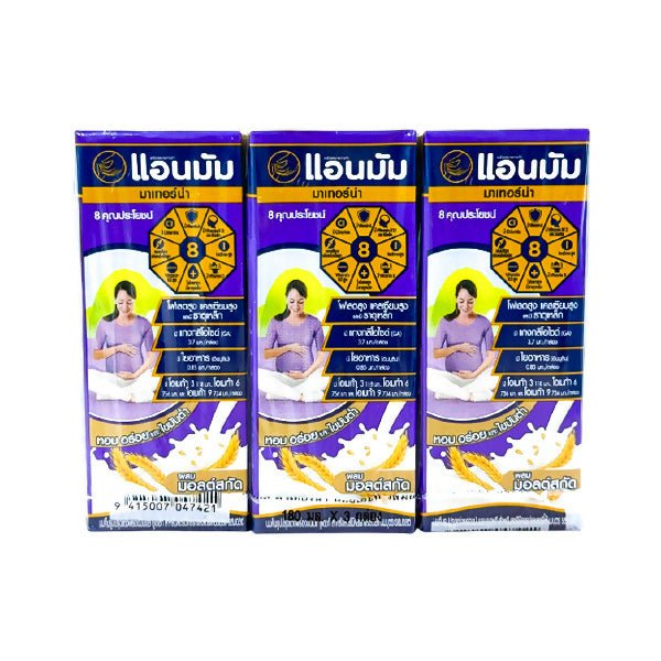 ទឹកដោះគោពោះធំ Anmum Wheat 3x180ml - ម្ស៉ៅទឹកដោះគោ & ទឹកដោះគោទឹក (Milk Powder & Milk)