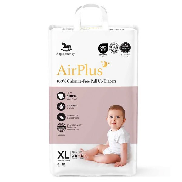 ខោរទឹកនោមស្លៀក Applecrumby AirPlus XL36*4 - ខោទឹកនោម (Diapers)