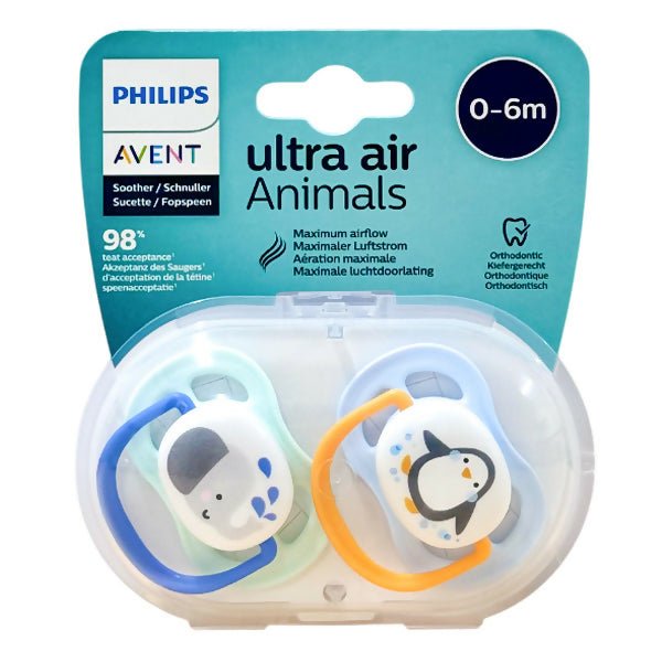 ក្បាលបៀម Avent scf080/05 Ultra Air Animals 0 - 6m - ដបដោះគោ ដបទឹក & ក្បាលប្តូរ (Milk Bottle Water Bottle & Changing Pads)