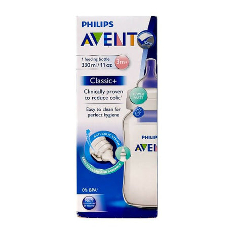 ដប Avent scf816/17 Bottle Classic Plus PP 330ml - ដបដោះគោ ដបទឹក & ក្បាលប្តូរ (Milk Bottle Water Bottle & Changing Pads)