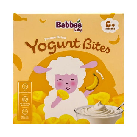 នំក្មេង Babbas Freeze Dried Yogurt Banana 6+months - នំកូនក្មេង (Baby Cakes)