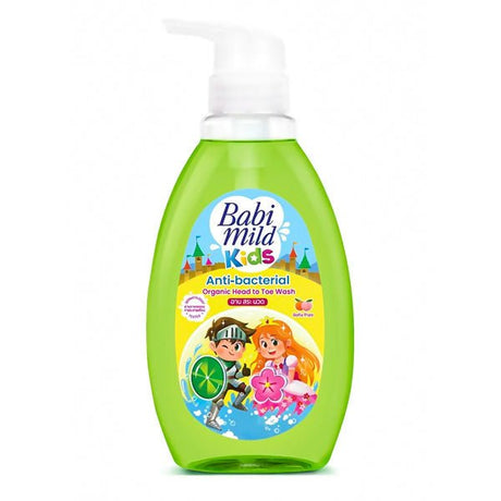 សាប៊ូ Babi Mild Mild Kids Anti - Bacterial Mr. Fruity Head To Toe Wash 480ml - សាប៊ូកក់ ដុសកូនក្មេង (Baby Shampoo Body Wash)