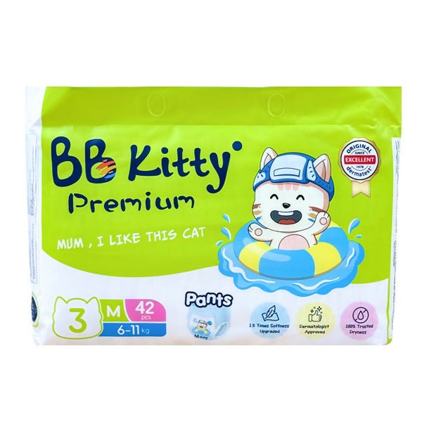 ខោរទឹកនោមស្លៀក BB Kitty M 42pcs*4 - ខោទឹកនោម (Diapers)