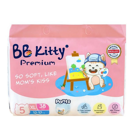 ខោរទឹកនោមស្លៀក BB Kitty XL 38pcs*4 - ខោទឹកនោម (Diapers)