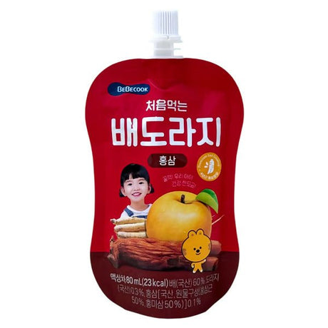 ទឹកផ្លែកឈើក្មេង Bebecook Juice Red Ginseng 100ml - ទឹកផ្លែឈើ & អាហារក្មេង (Fruit juice & baby food)
