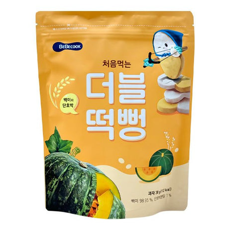 នំក្មេង BebeCook Organic Rice Cake With Pumpkin 6m+ - នំកូនក្មេង (Baby Cakes)