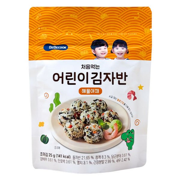 សារាយក្មេង BebeCook With Seaweed Sprinkled Seafood Flavor 25g - អាហារក្មេង (Baby Food)